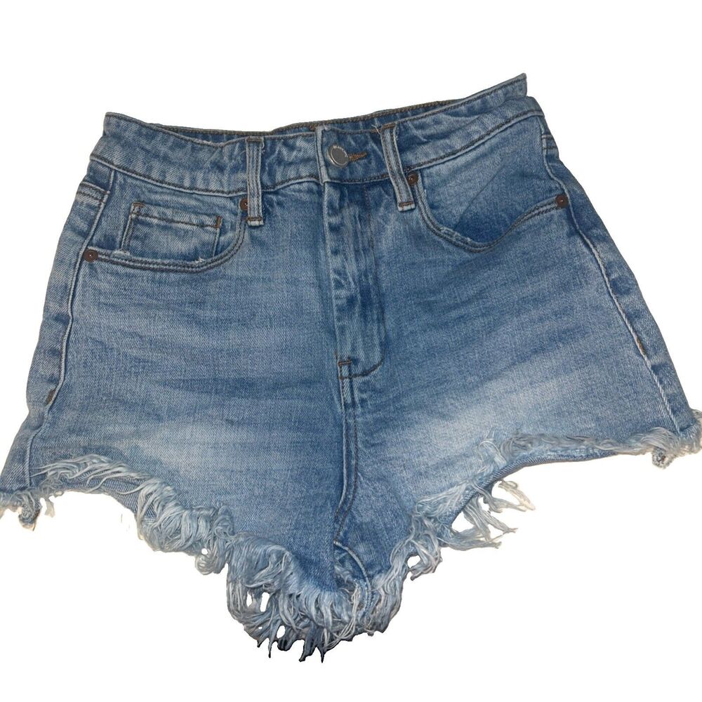 BlankNYC Sz 26 Women’s “the Reeve” Denim Shorts with Frayed Hem